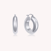 Jia Chunky Chic Hoop Earrings