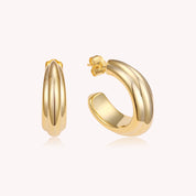 Ali Chunky Texture Hoop Earrings