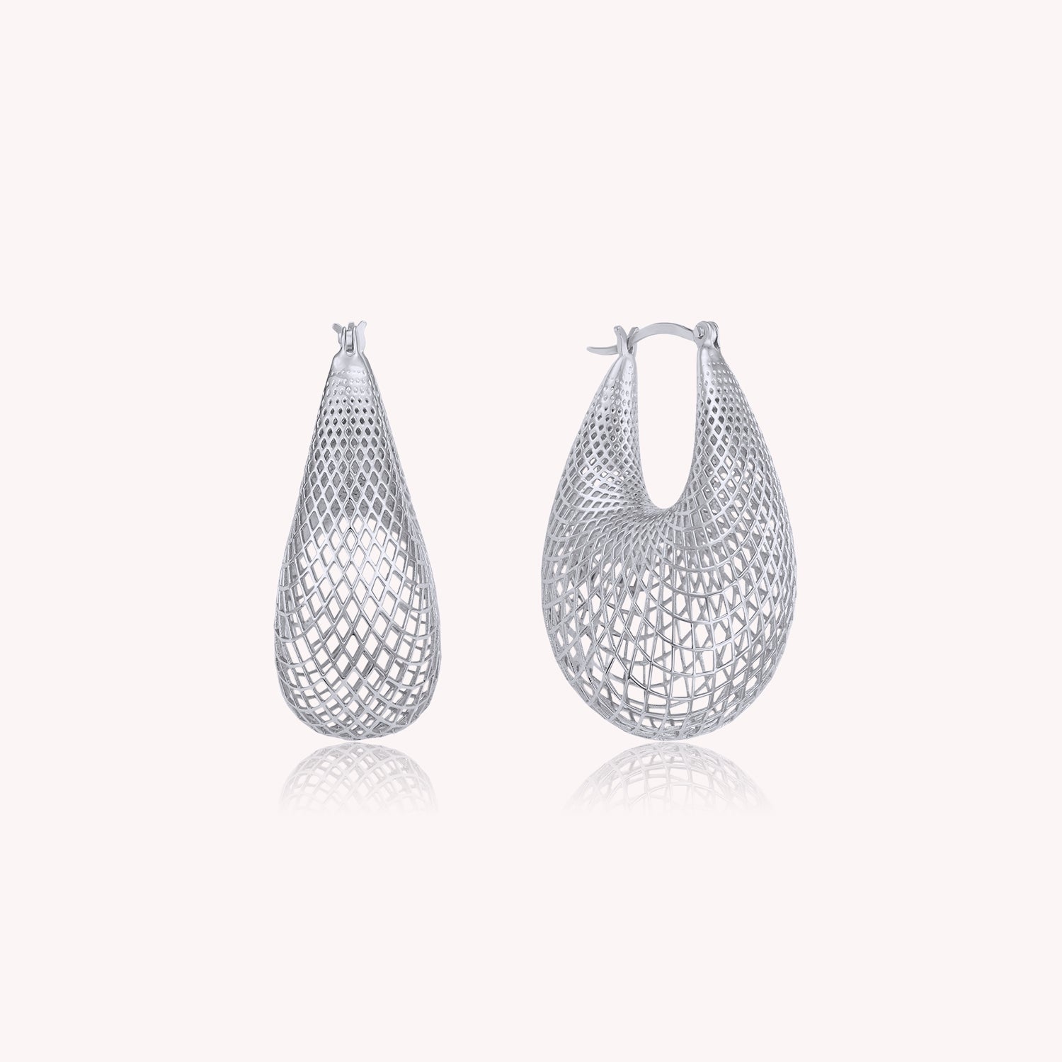 Ace Chunky Dome Filigree Hoop Earrings