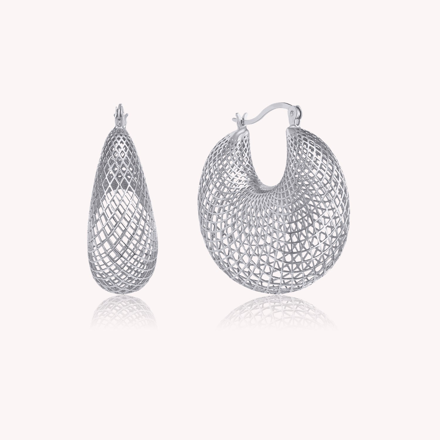 Lan Chunky Filigree Hoop Earrings