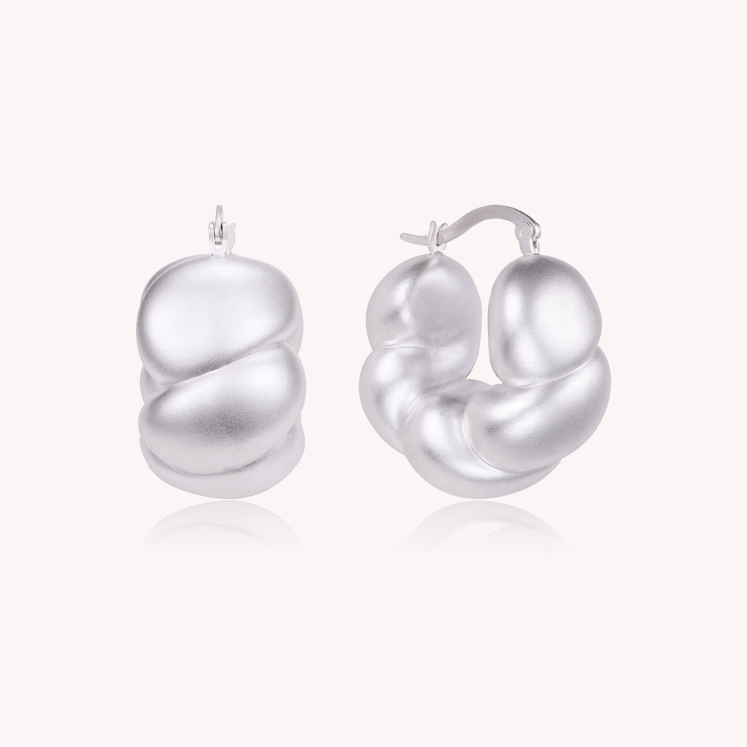 Eva Chunky Bold Bubble Hoop Earrings