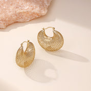 Lan Chunky Filigree Hoop Earrings