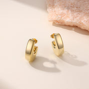 Mia Chunky Puffy Small Hoop Earrings