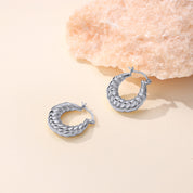 Rio Chunky Croissant Hoop Earrings