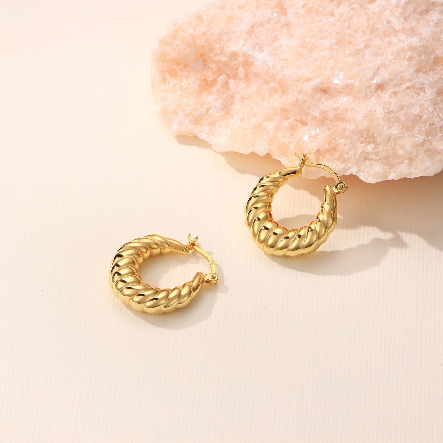 Rio Chunky Croissant Hoop Earrings