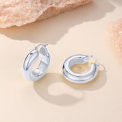 Jia Chunky Chic Hoop Earrings