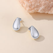 Amy Chunky TearDrop Hoop Earrings