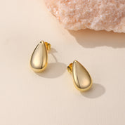 Amy Chunky TearDrop Hoop Earrings