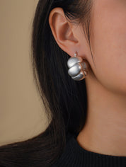 Eva Chunky Bold Bubble Hoop Earrings