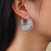 Lan Chunky Filigree Hoop Earrings