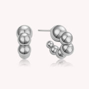 Ari Chunky Beaded Hoop Earrings