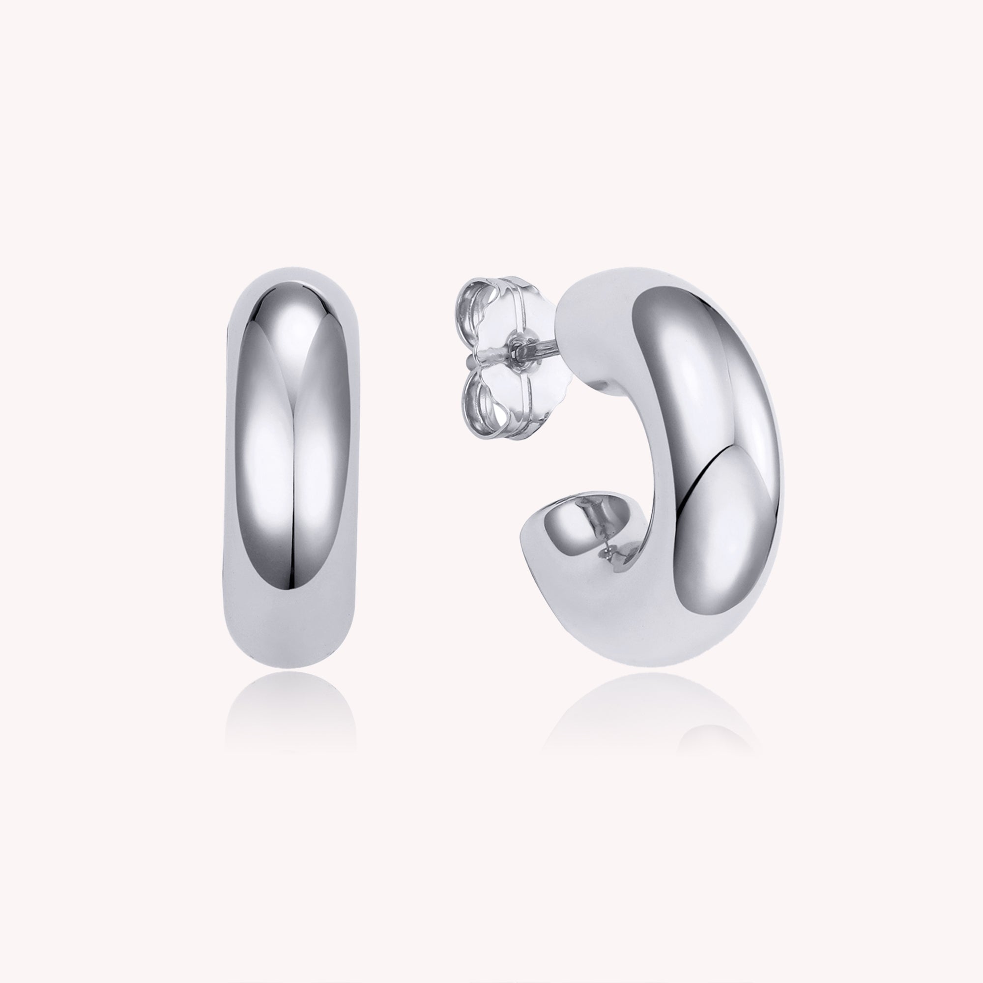 Zoe Chunky Hollow Circle Hoop Earrings