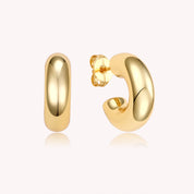 Zoe Chunky Hollow Circle Hoop Earrings