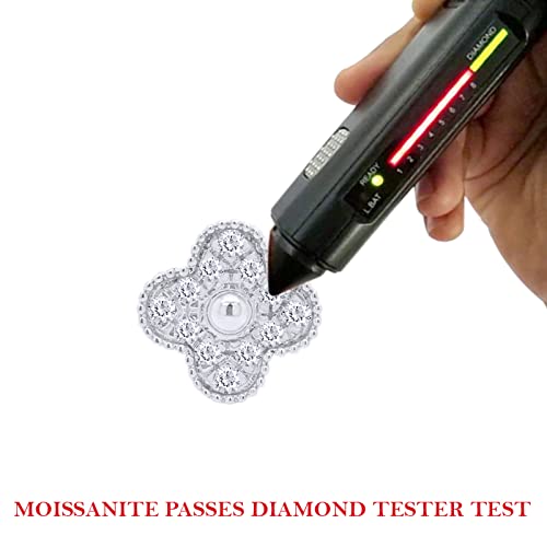 1 Carat Lab Created Moissanite Diamond Flower Stud Earrings In 10K Or 14K Solid Gold