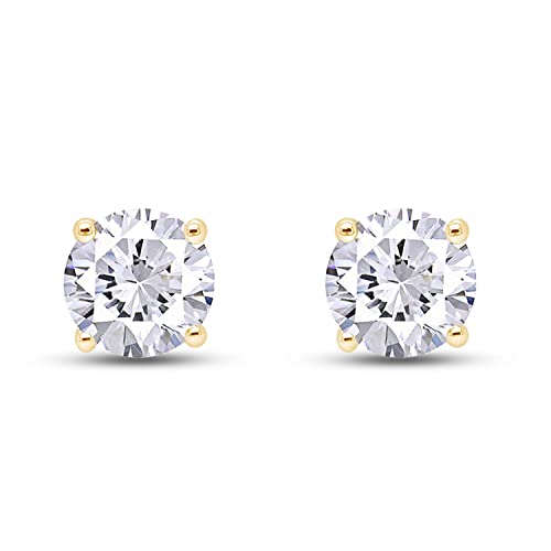 
                      
                        0.08ct to 1/2ct Lab Grown Diamond Round Stud Earrings for Women in 14k Gold (G-H Color, VS-SI Clarity) Prong Set Round Cut Screw Back Studs
                      
                    