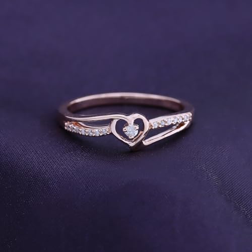 
                      
                        1/10 Carat CT Round White Natural Diamond Bypass Heart Promise Ring 14k Gold Over Sterling Silver (I-J Color, I2-I3 Clarity, 0.10 Cttw) Gift For Her
                      
                    