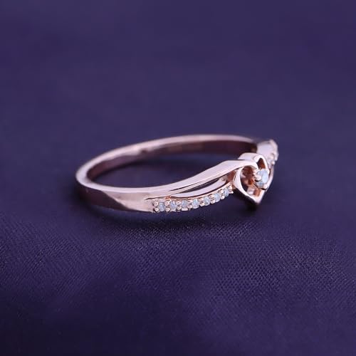 
                      
                        1/10 Carat CT Round White Natural Diamond Bypass Heart Promise Ring 14k Gold Over Sterling Silver (I-J Color, I2-I3 Clarity, 0.10 Cttw) Gift For Her
                      
                    