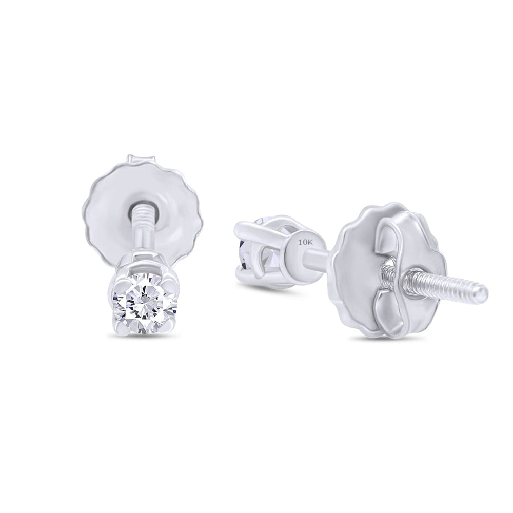 
                      
                        Lab Created Moissanite Diamond Screw Back Stud Earrings In 10K Solid Gold For Women (0.04 Ctw to 0.20 Ctw)
                      
                    