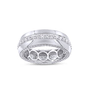 Lab Created Moissanite Men’s Eternity Wedding Band Ring