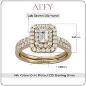 Double Halo Bridal Set Lab Grown Diamond Ring