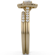 Double Halo Bridal Set Lab Grown Diamond Ring