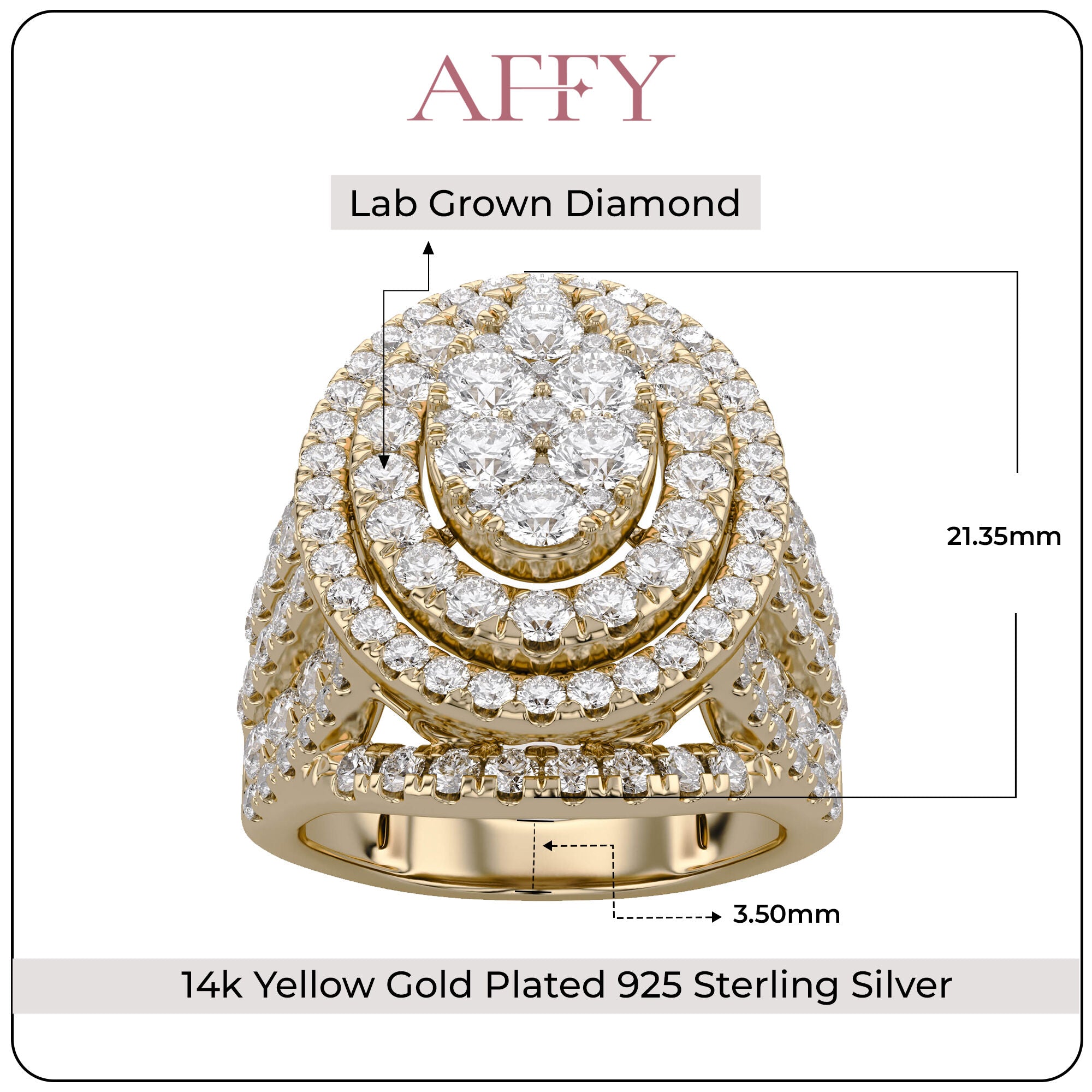 Oval Frame Halo Engagement Lab Grown Diamond Ring