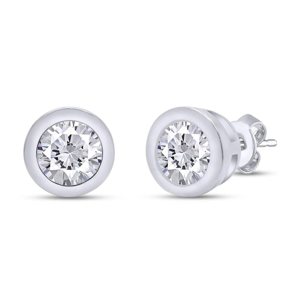 
                      
                        1 8/9 Carat 6.5MM Lab Created Moissanite Diamond Push Back Stud Earrings In 925 Sterling Silver (VVS1 Clarity, 1.90 Cttw)
                      
                    