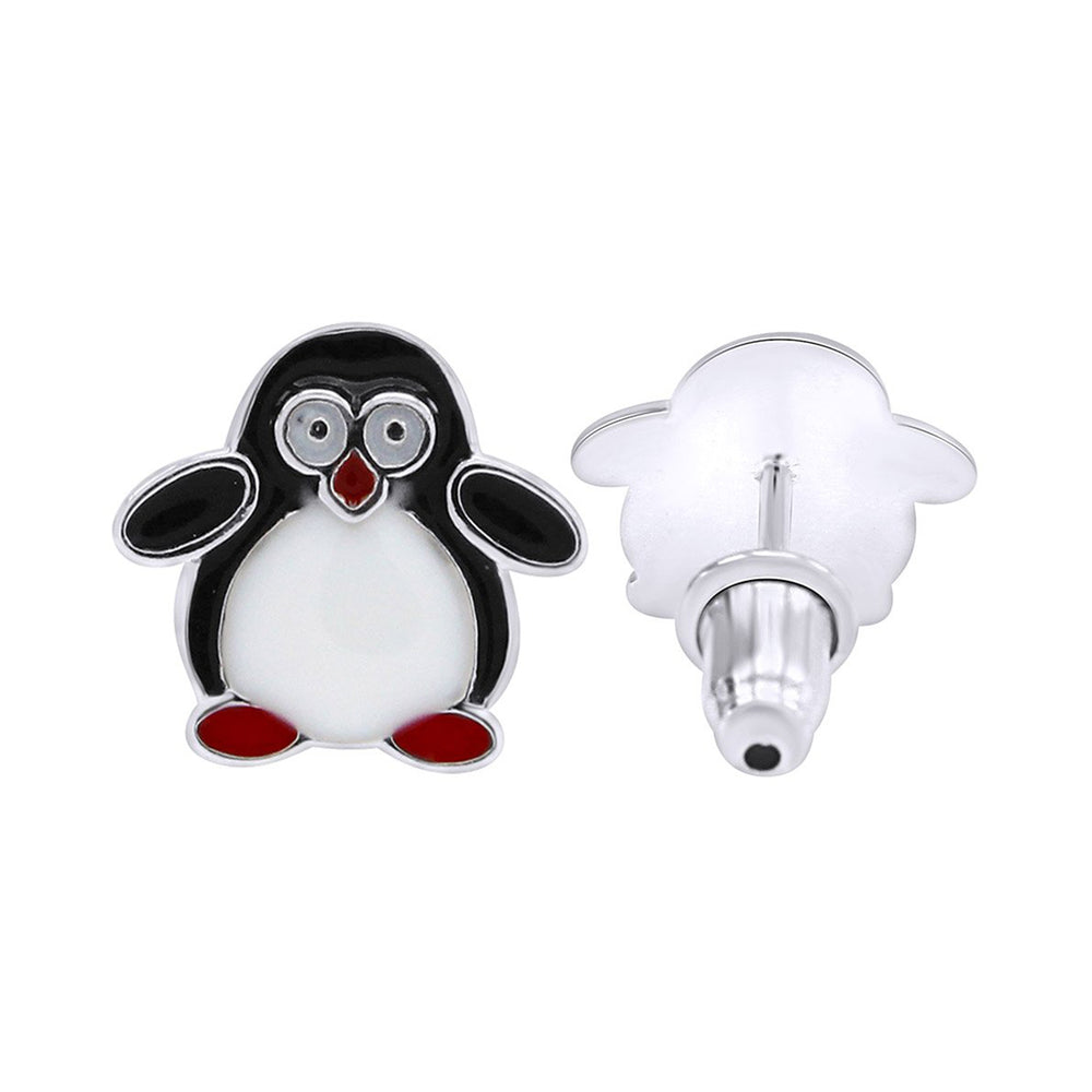 
                      
                        Jewelry Little Chubby Penguin Multi Color Enamel Stud Earrings In 925 Over Sterling Silver
                      
                    