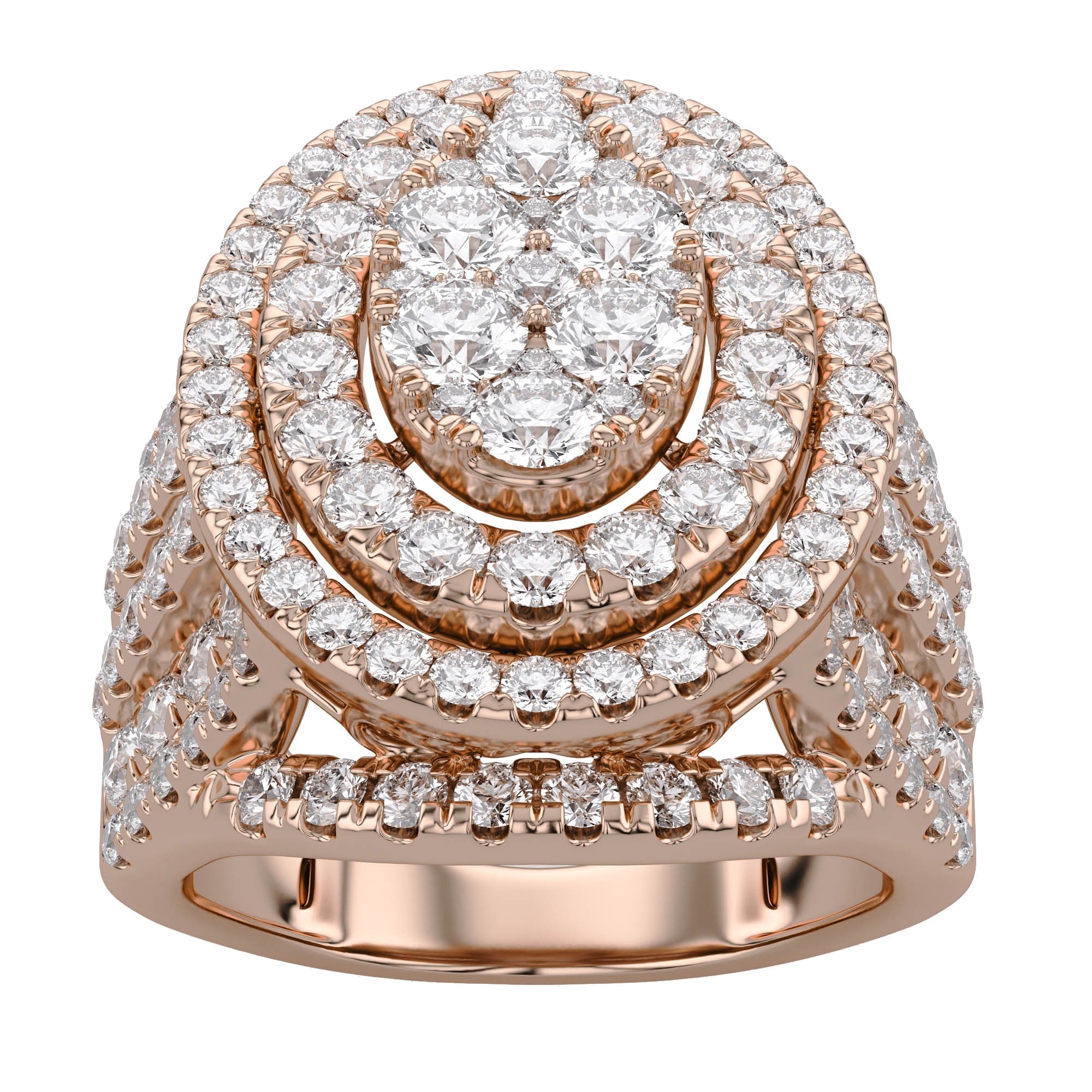 Oval Frame Halo Engagement Lab Grown Diamond Ring