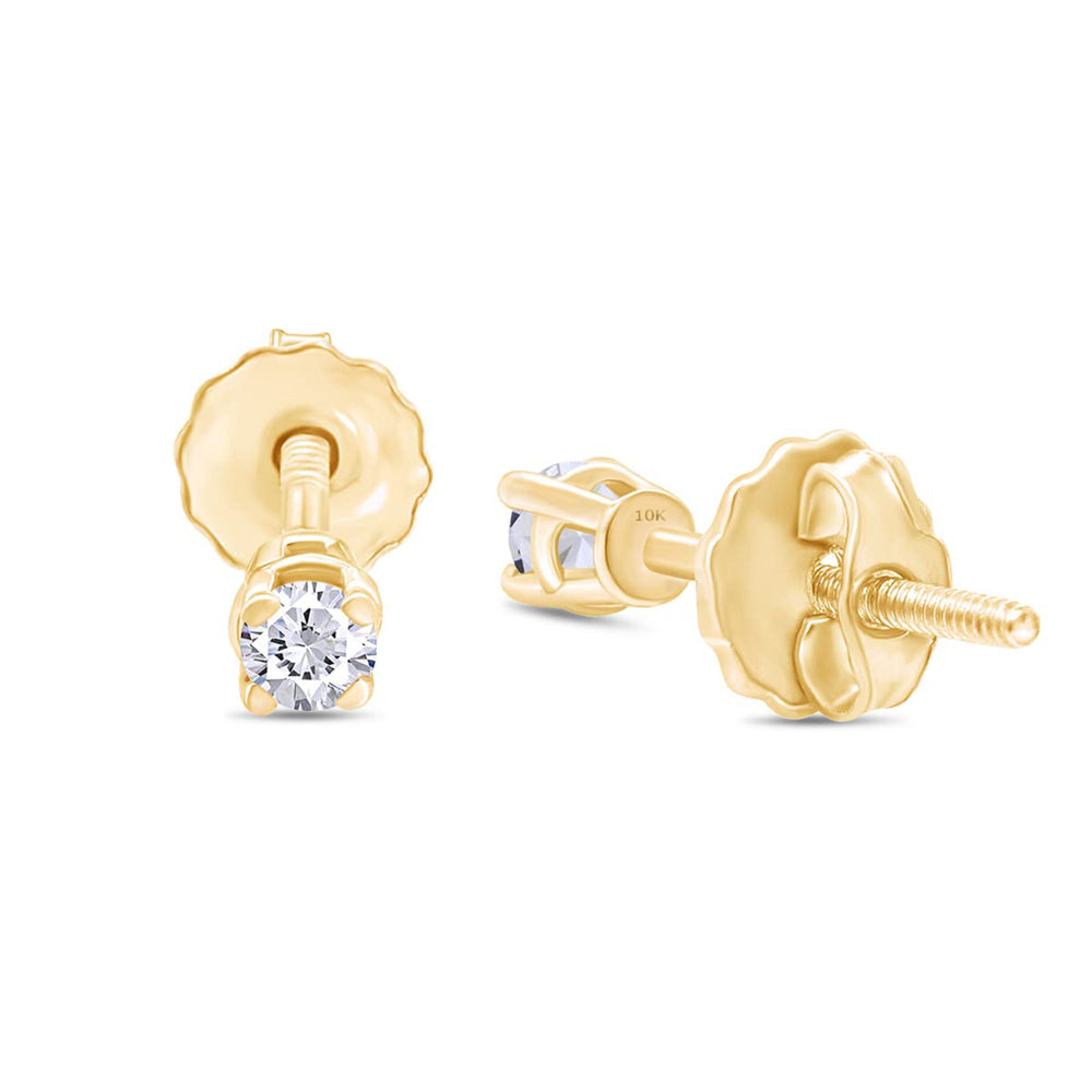 
                      
                        Lab Created Moissanite Diamond Screw Back Stud Earrings In 10K Solid Gold For Women (0.04 Ctw to 0.20 Ctw)
                      
                    