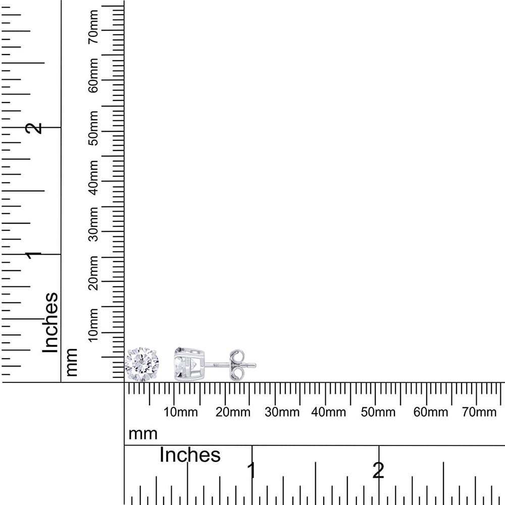 
                      
                        2.50 Carat 7MM Round Cut Lab Created Moissanite Diamond Push Back Stud Earrings In 925 Sterling Silver (2.50 Cttw)
                      
                    