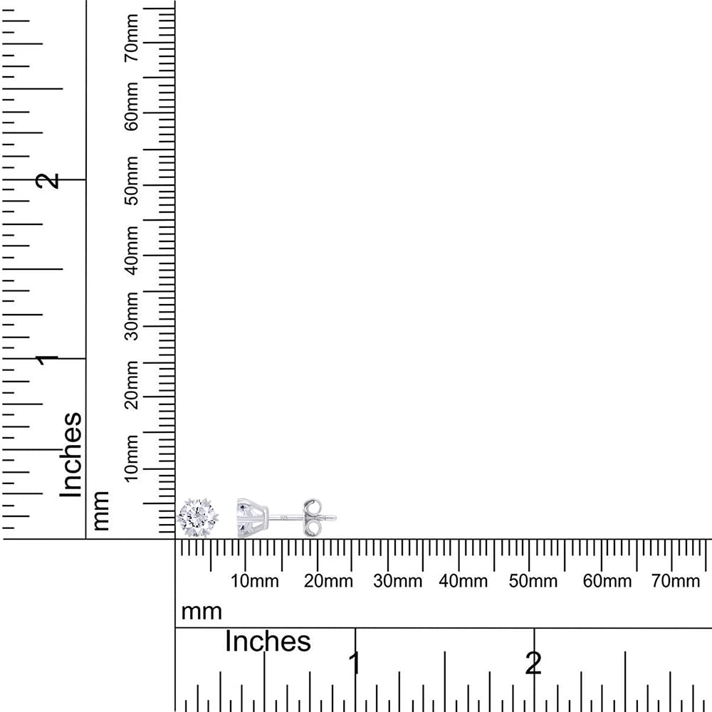 
                      
                        1 Carat Round Cut Lab Created Moissanite Diamond Push Back Studs Earrings In 925 Sterling Silver (1 Cttw)
                      
                    