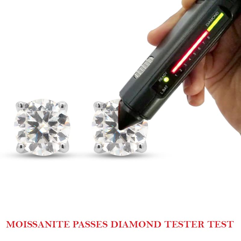 
                      
                        8MM Round Cut Lab Created Moissanite Diamond Solitaire Stud Earrings Jewelry For Women In 14K Solid Gold (3.50 Cttw)
                      
                    