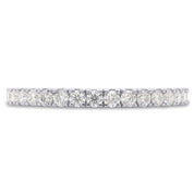 2/5 Carat Lab Created Moissanite Half Eternity Band Ring