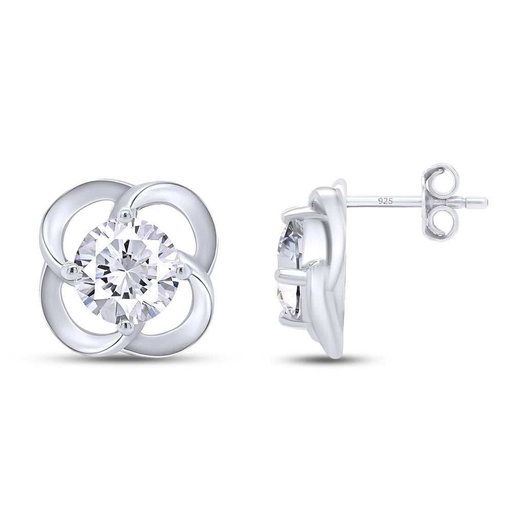 
                      
                        2 Carat Round Cut Lab Created Moissanite Diamond Push Back Studs Earrings In 925 Sterling Silver (2 Cttw)
                      
                    