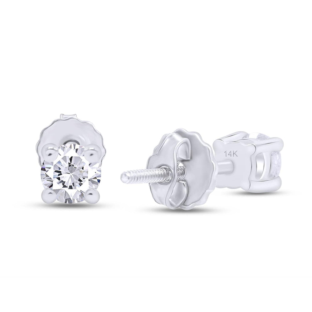 
                      
                        0.08ct to 1/2ct Lab Grown Diamond Round Stud Earrings for Women in 14k Gold (F-G Color, VS-SI Clarity) Prong Set Round Cut Screw Back Studs
                      
                    