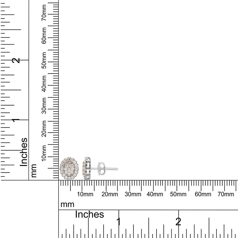 
                      
                        1/2 ct.t.w Round Cut Lab Created Moissanite Diamond Cluster Stud Earrings In 10K Or 14K Solid Gold Jewelry For Women (0.50 Cttw)
                      
                    