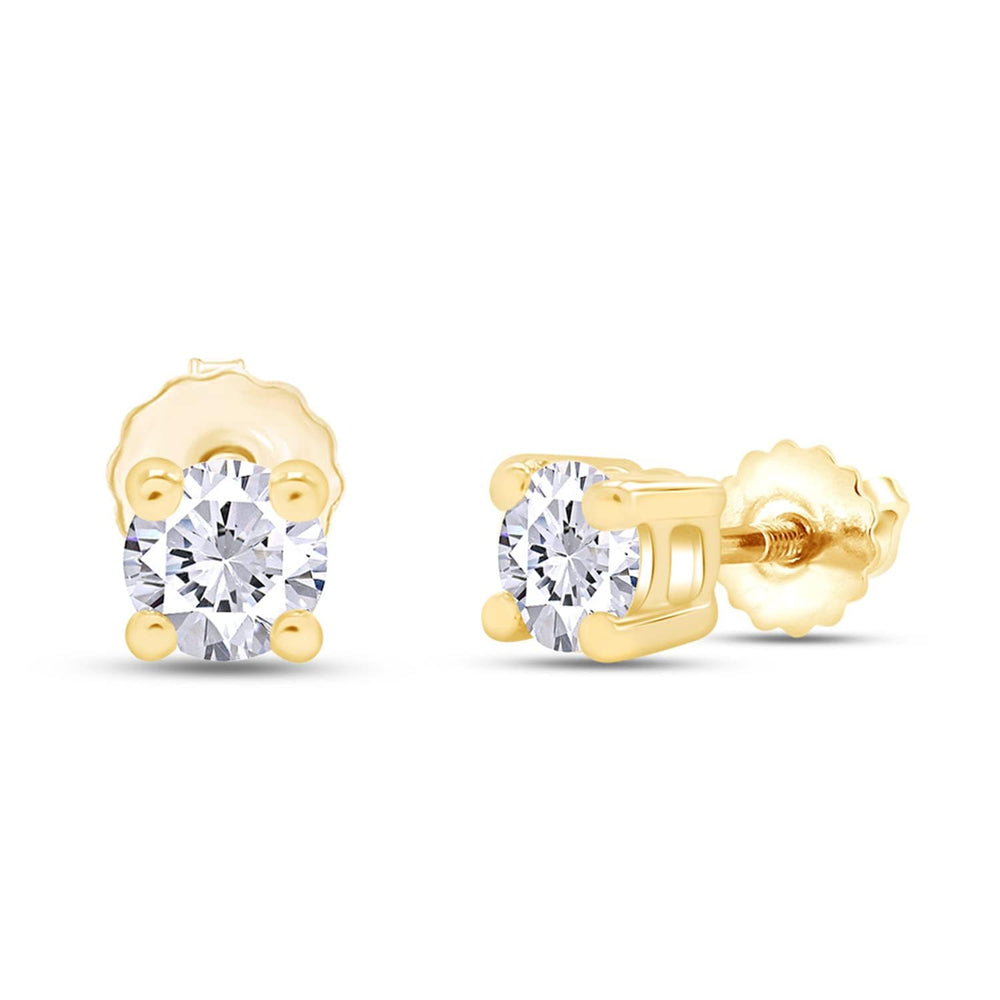 
                      
                        0.08ct to 1/2ct Lab Grown Diamond Round Stud Earrings for Women in 14k Gold (F-G Color, SI-I Clarity) Prong Set Round Cut Screw Back Studs
                      
                    