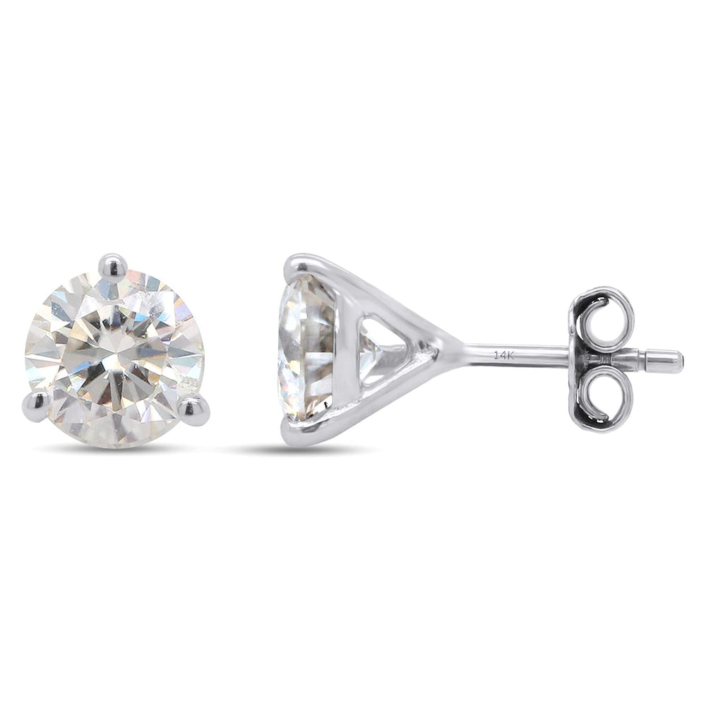 
                      
                        6.5MM Round Cut Lab Created Moissanite Diamond Solitaire Stud Earrings In 10K Or 14K Solid Gold (1.80 Cttw)
                      
                    