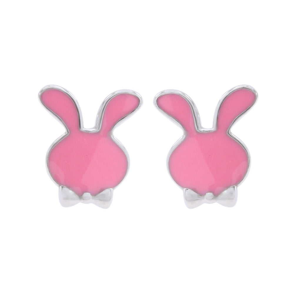 
                      
                        Jewelry Enamel Easter Bunny Rabbit Stud Earrings 14k Gold Over Sterling Silver
                      
                    