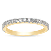 2/5 Carat Lab Created Moissanite Half Eternity Band Ring