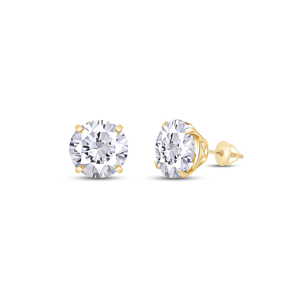 
                      
                        0.20 Ct- 7.00 Carat Lab Created Moissanite Diamond Screw Back Stud Earrings In 14K Solid Gold For Women (3MM - 10MM)
                      
                    