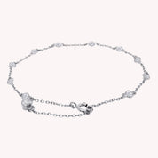 Station Anklet Moissanite Diamond