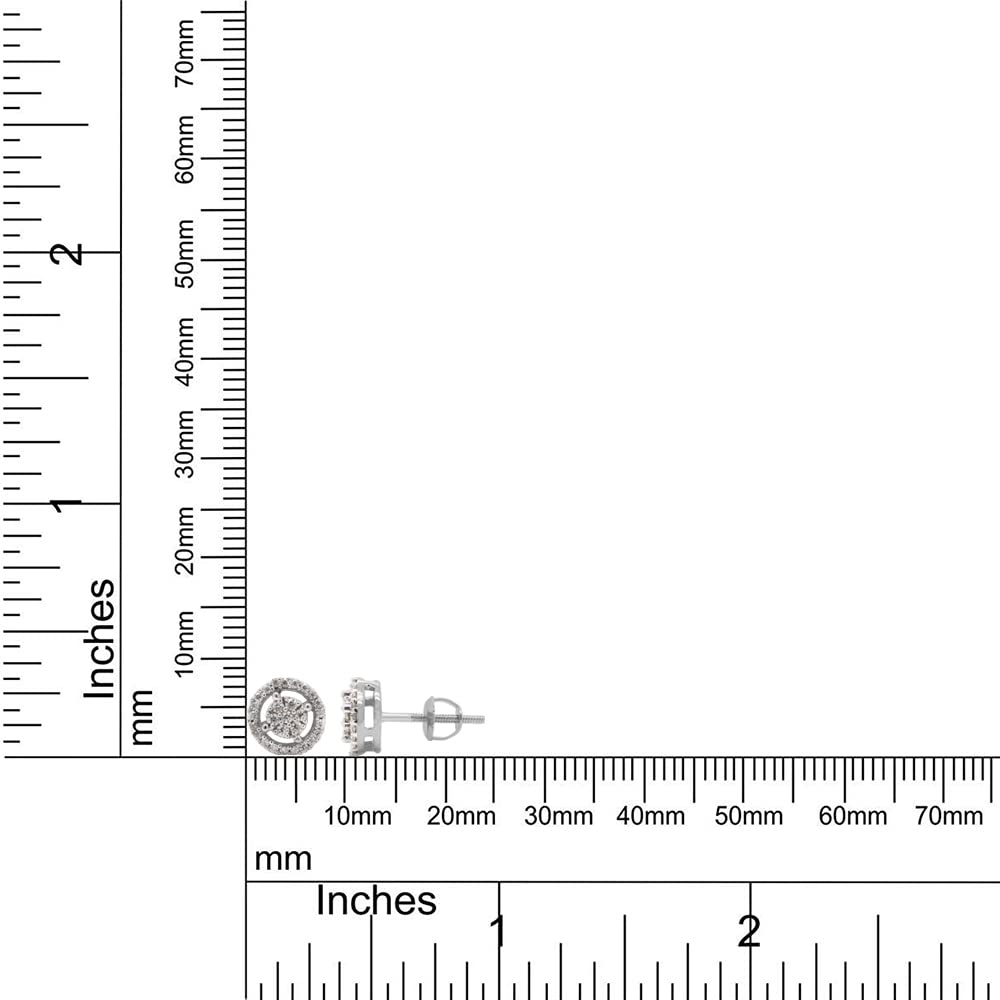 
                      
                        1/4 Carat Round Cut Lab Created Moissanite Diamond Circle Stud Earrings In 10K Or 14K Solid Gold For Women (0.25 Cttw)
                      
                    