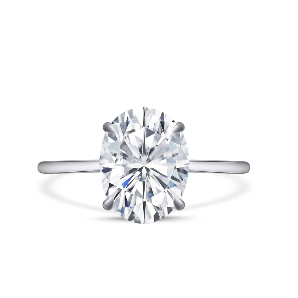 
                      
                        1 1/3 CT Oval Cut Lab Created Moissanite Diamond Solitaire Engagement Ring For Women In 10K Solid Gold (Clarity : VVS1, 1.33 CT)
                      
                    