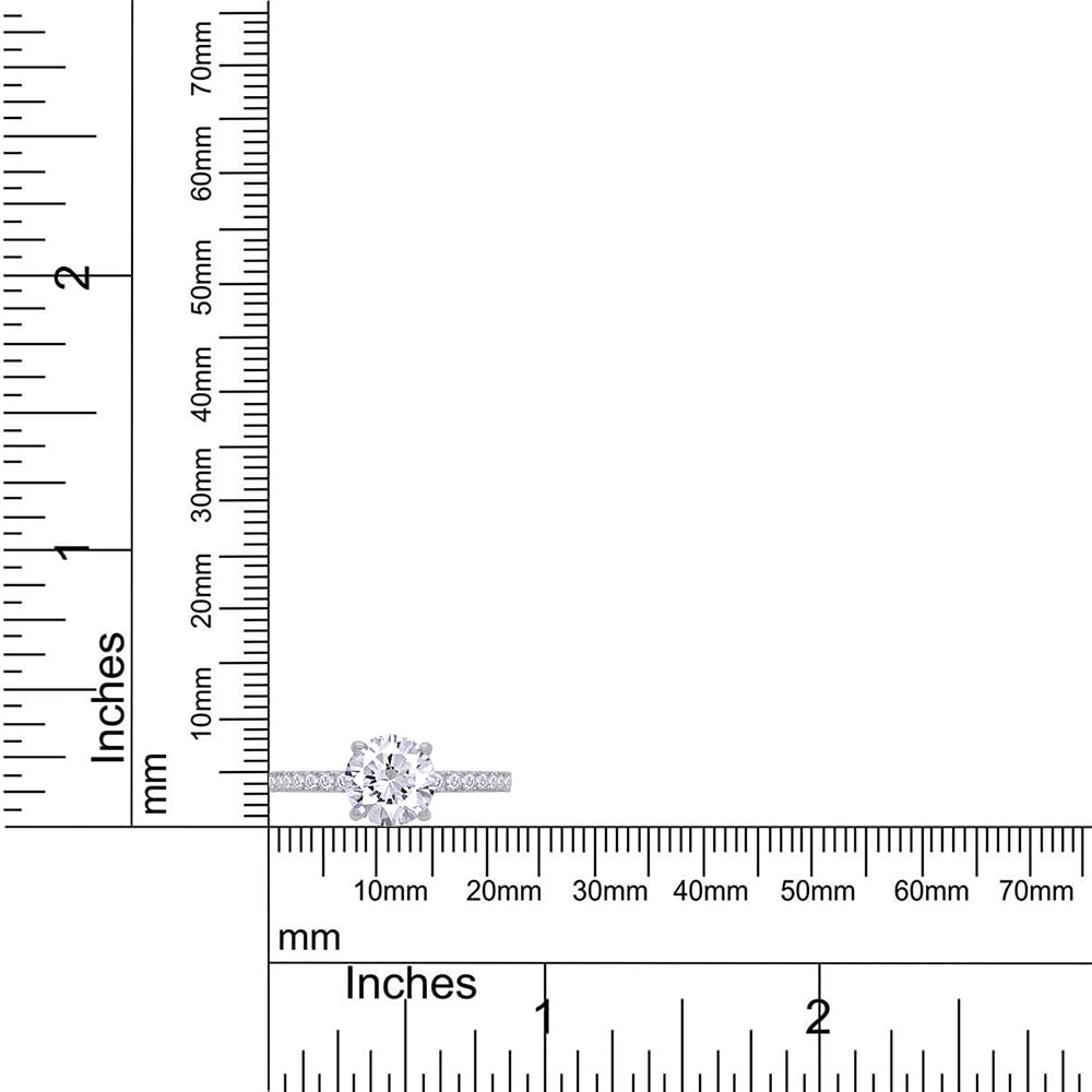 
                      
                        1 1/10 Carat Round Lab Created Moissanite Diamond Solitaire Engagement Ring for Women In 925 Sterling Silver Or 10K Or 14K Solid Gold
                      
                    