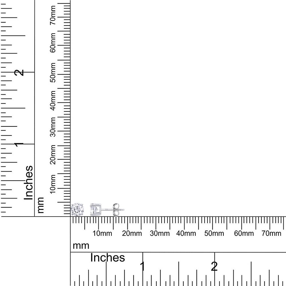 
                      
                        1 to 3 Carat Round Cut Lab Created Moissanite Diamond Push Back Stud Earrings In 925 Sterling Silver (1 To 3 Cttw)
                      
                    