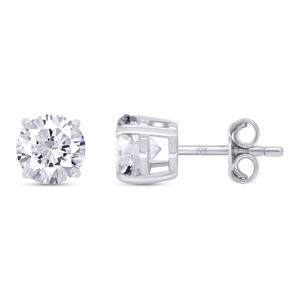 
                      
                        2.50 Carat 7MM Round Cut Lab Created Moissanite Diamond Push Back Stud Earrings In 925 Sterling Silver (2.50 Cttw)
                      
                    