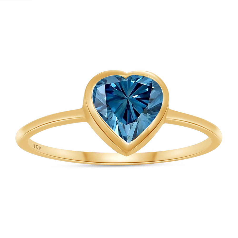 
                      
                        Multi Shape Bezel Set Solitaire Bridal Engagement Ring IGI Certified Blue Lab Grown Diamond Ladies Promise Rings In 14k Solid Gold
                      
                    