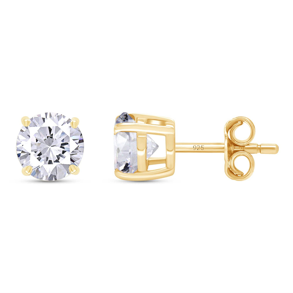 
                      
                        2.50 Carat 7MM Round Cut Lab Created Moissanite Diamond Push Back Stud Earrings In 925 Sterling Silver (2.50 Cttw)
                      
                    